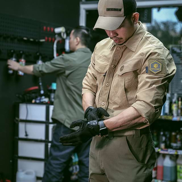 Легкие тактические перчатки Emersongear Blue Label «Колибри» 