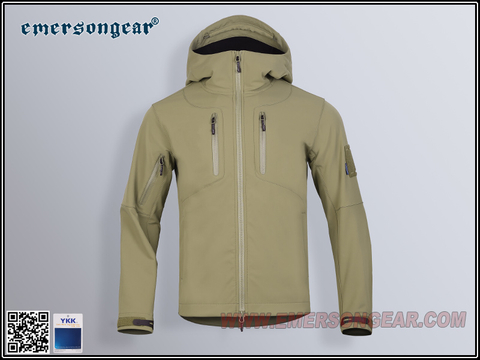 Функциональная куртка EmersonGear синего цвета с надписью «Спинозавр»