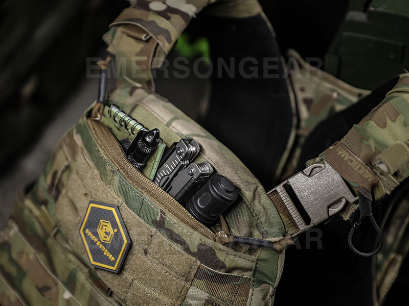 Тактический жилет Emersongear с нагрудным карманом и застежкой-молнией