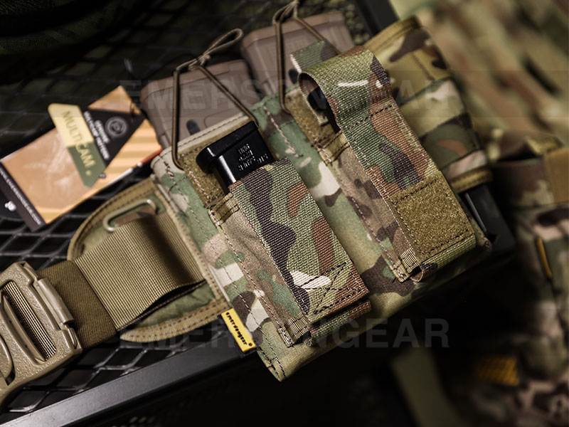 Двойной подсумок для магазинов с открытым верхом для винтовки и пистолета Emersongear Army Military 5.56