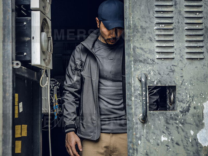 Emersongear Ветрозащитное пальто Тактическая куртка Soft Shell «Туман»