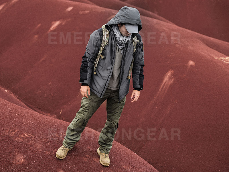 Зимняя тактическая куртка Emersongear -20 ℃, сохраняющая тепло, хлопковая одежда, уличная тактическая куртка «Полярная лисица»