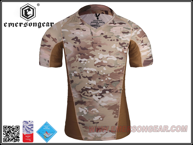 Камуфляжные беговые рубашки EmersonGear Skin Tight Base Layer